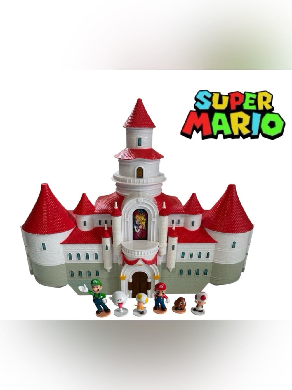 SUPER MARIO BROS. THE MOVIE MUSHROOM KINGDOM CASTLE PLAY SET LUIGI TOAD BOO